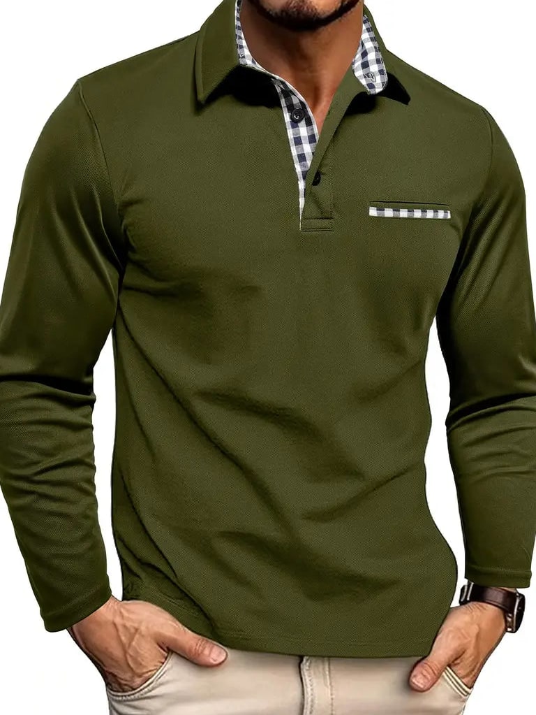 Byron Men's Long-Sleeve Polo Shirt