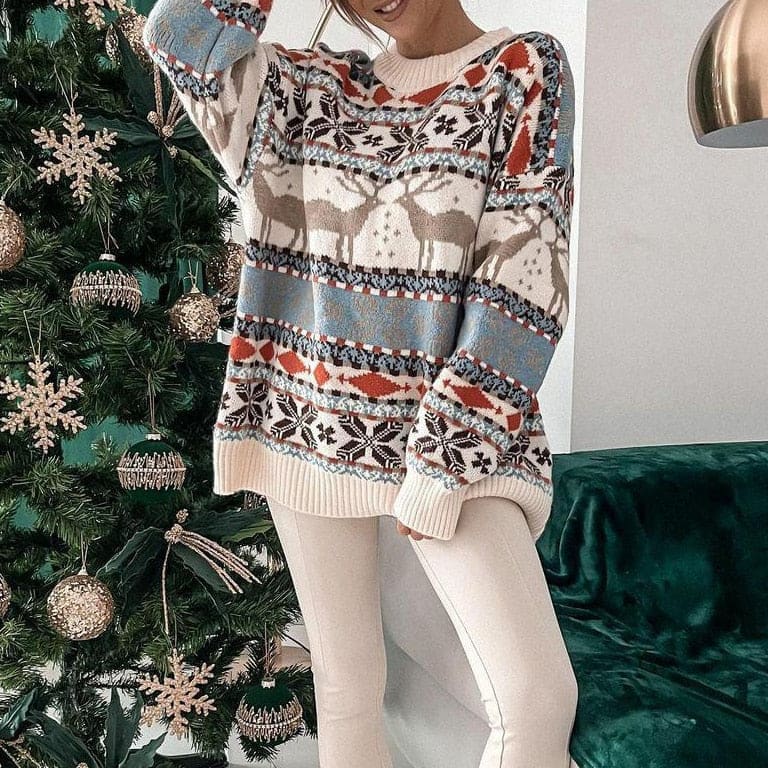 Calla Women's Reindeer Christmas Jumper