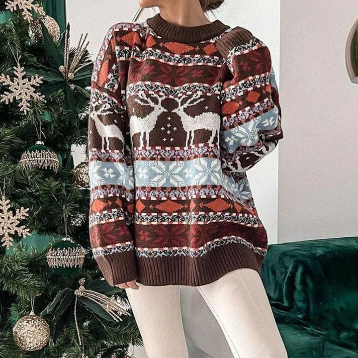 Calla Women's Reindeer Christmas Jumper