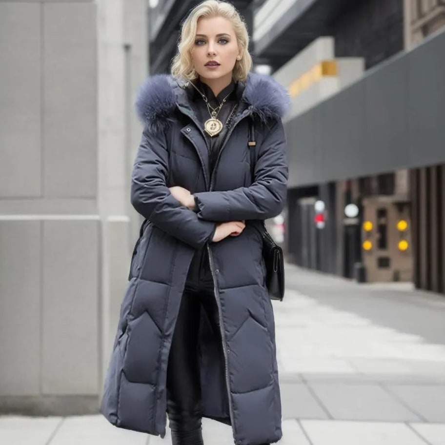 Jemima Women's Long Quilted Down Coat