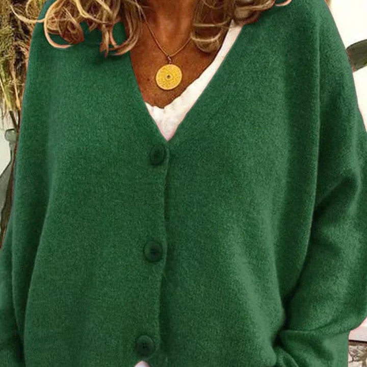 Bridget Women's V-Neck Button Cardigan