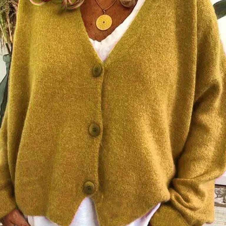 Bridget Women's V-Neck Button Cardigan