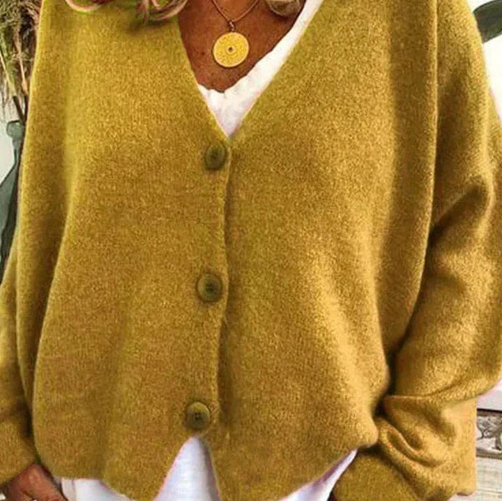 Bridget Women's V-Neck Button Cardigan