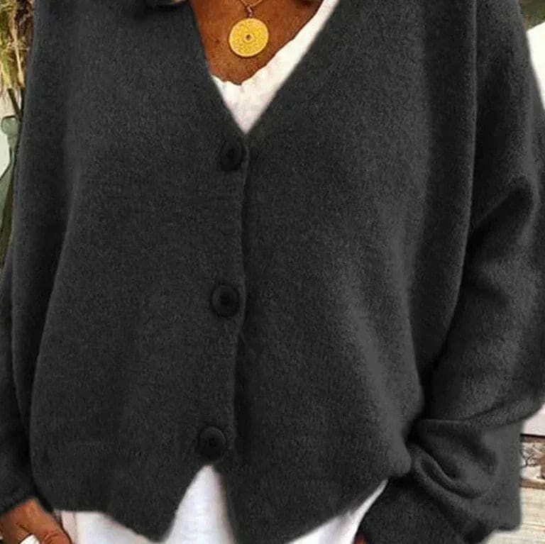 Bridget Women's V-Neck Button Cardigan