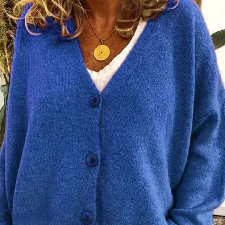 Bridget Women's V-Neck Button Cardigan