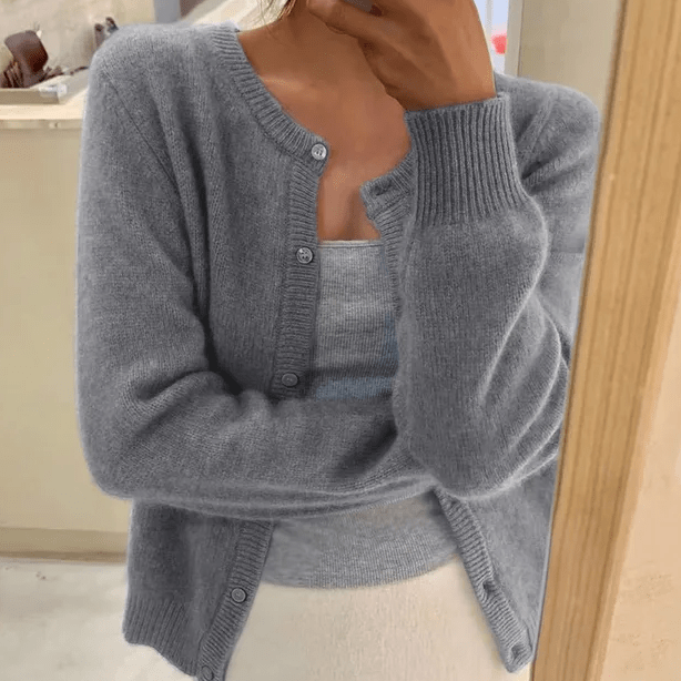 Emeline Women's Crew-Neck Cardigan