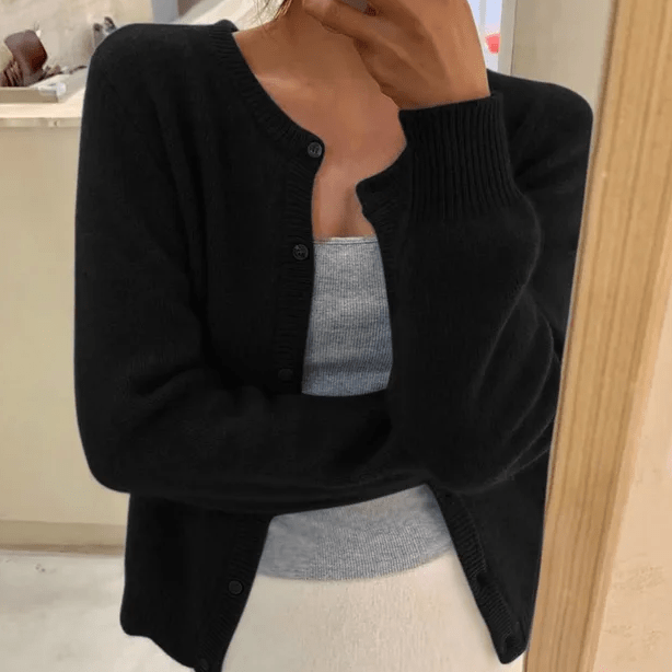 Emeline Women's Crew-Neck Cardigan