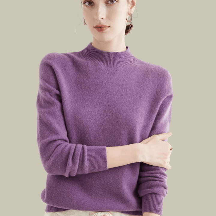 Marguerite Women's Merino Wool Roll-Neck Jumper