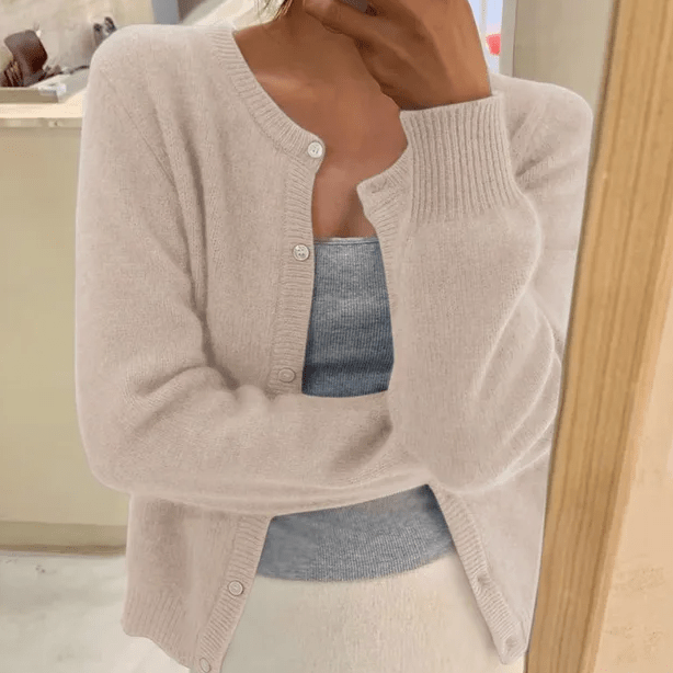 Emeline Women's Crew-Neck Cardigan