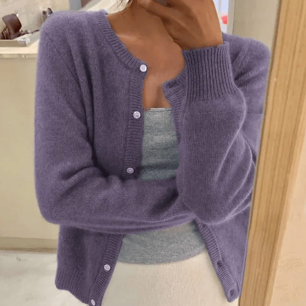 Emeline Women's Crew-Neck Cardigan