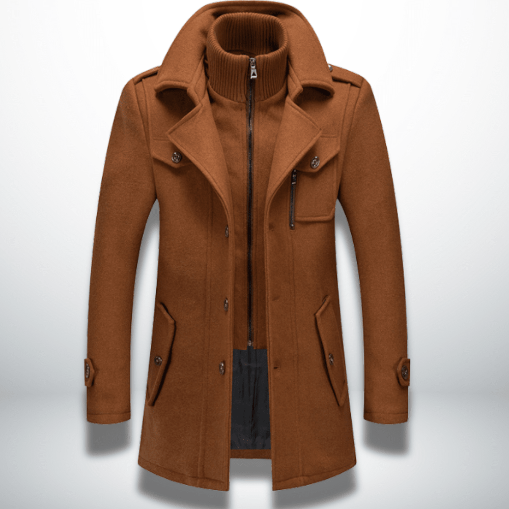 Damon Men's Smart-Casual Button Coat