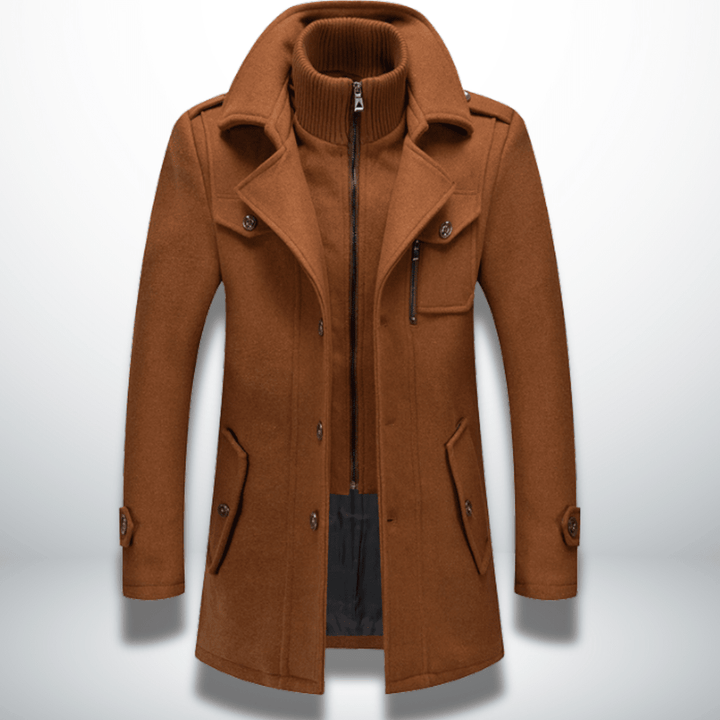 Damon Men's Smart-Casual Button Coat