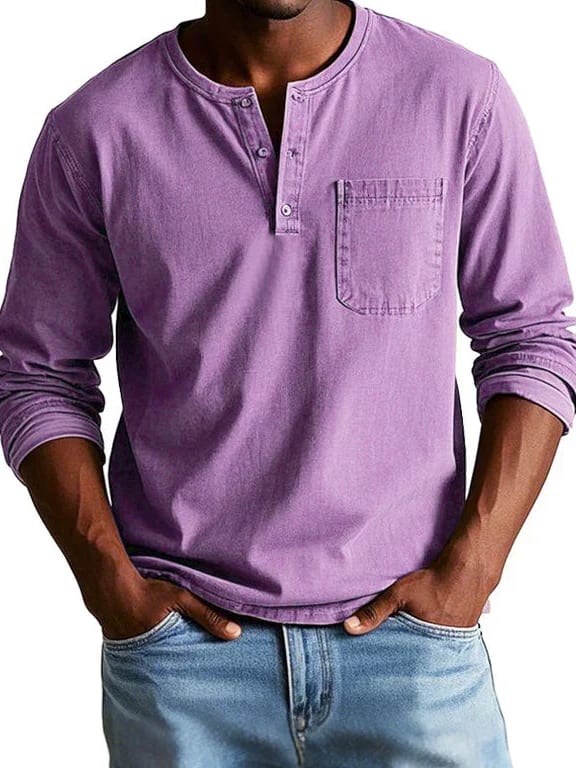 Lennox Men's Long-Sleeve Henley Shirt