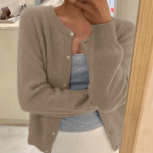Emeline Women's Crew-Neck Cardigan