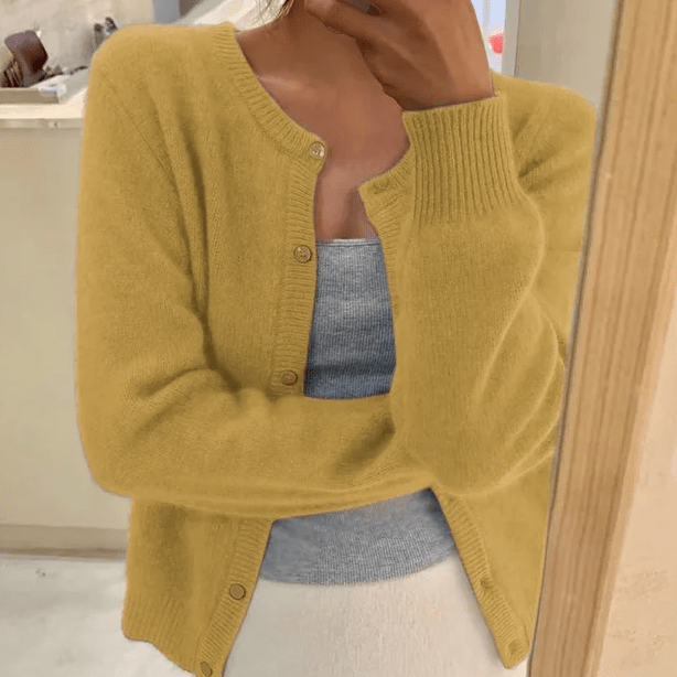Emeline Women's Crew-Neck Cardigan