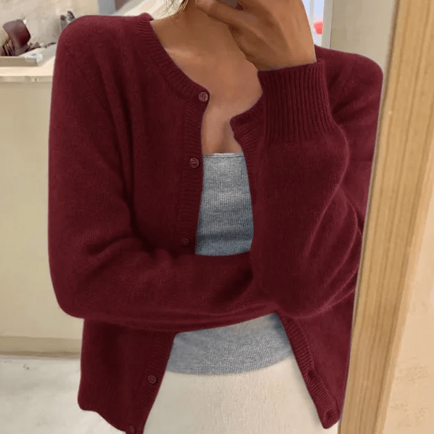 Emeline Women's Crew-Neck Cardigan