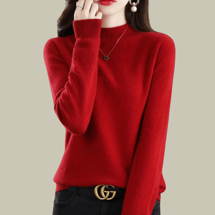 Marguerite Women's Merino Wool Roll-Neck Jumper