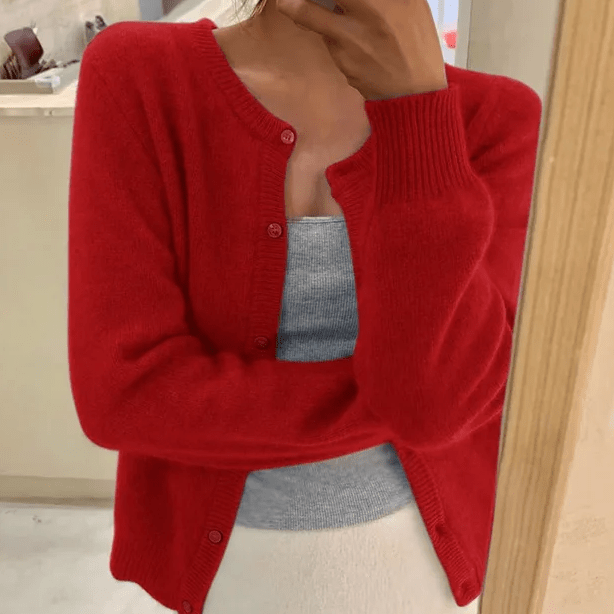 Emeline Women's Crew-Neck Cardigan