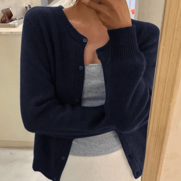 Emeline Women's Crew-Neck Cardigan