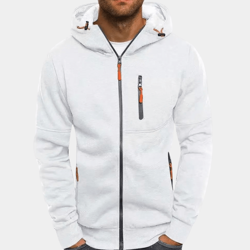 Griffin Men's Casual Zip-Up Hoodie