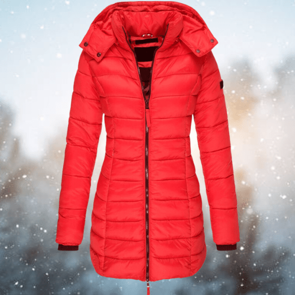 Maud Women's Long Hooded Quilted Winter Jacket