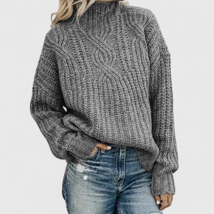 Alma Women's Ribbed Long-Sleeve Jumper