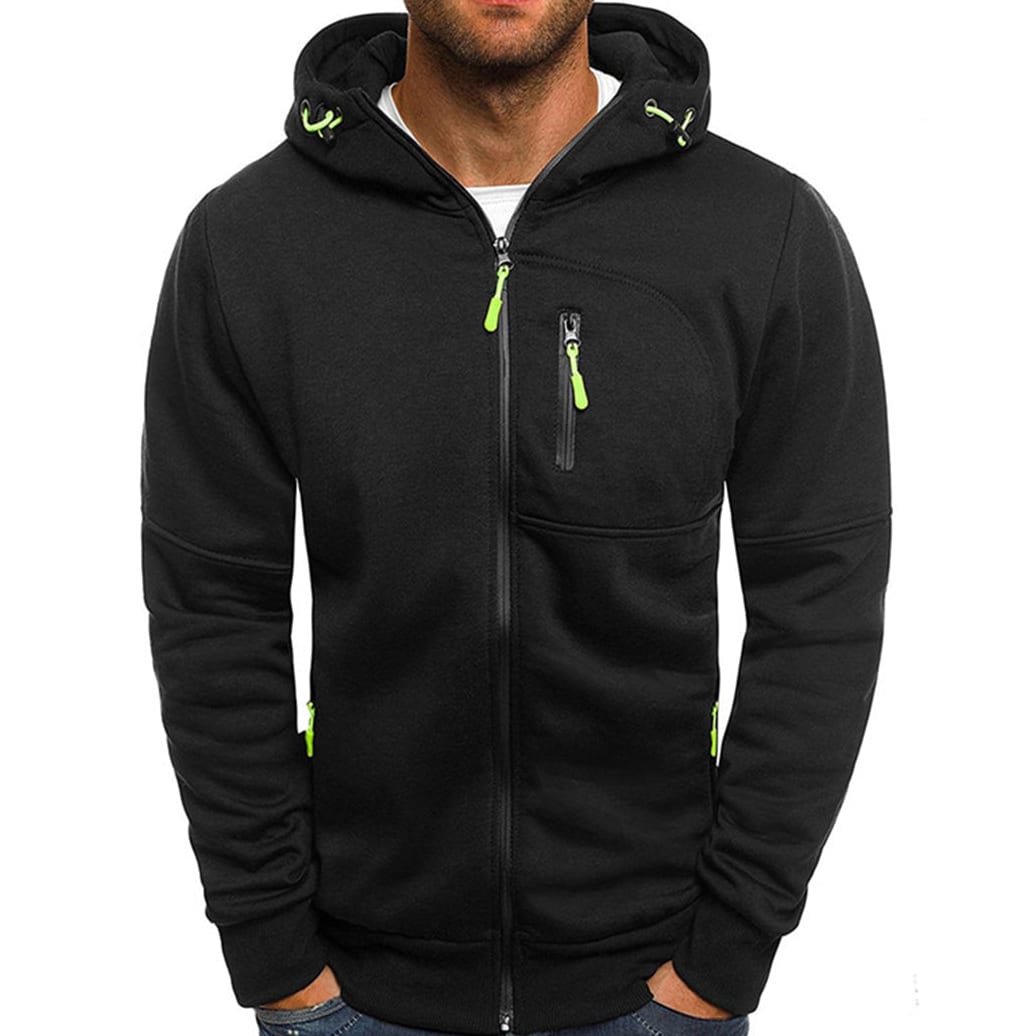 Griffin Men's Casual Zip-Up Hoodie