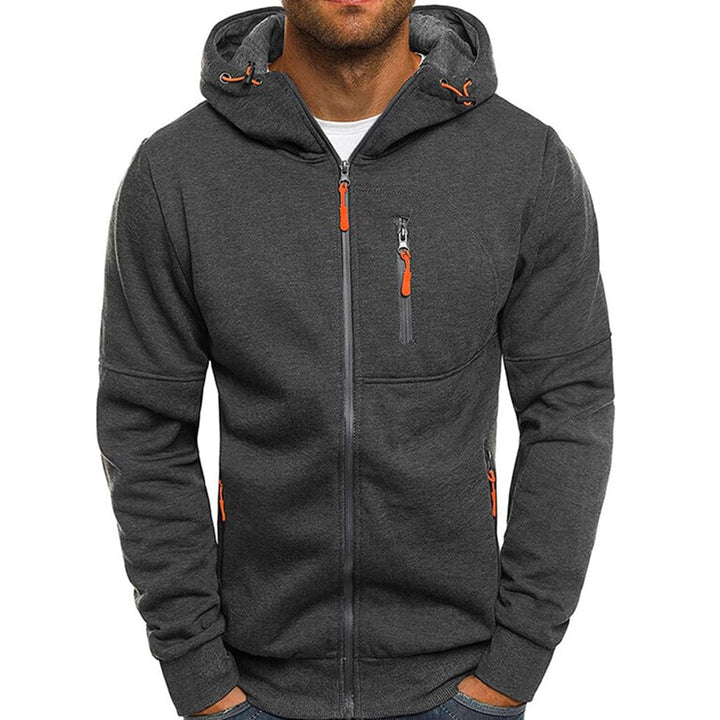 Griffin Men's Casual Zip-Up Hoodie