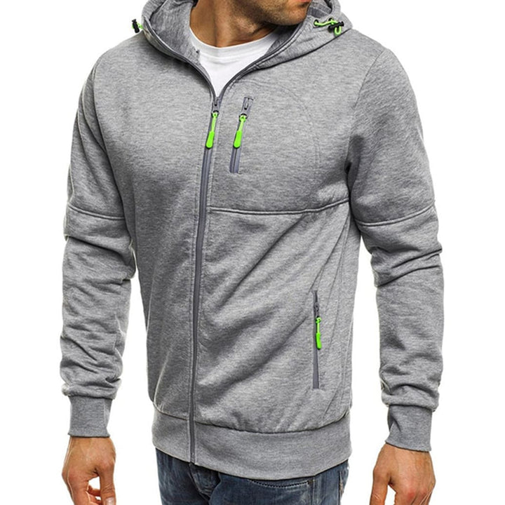 Griffin Men's Casual Zip-Up Hoodie