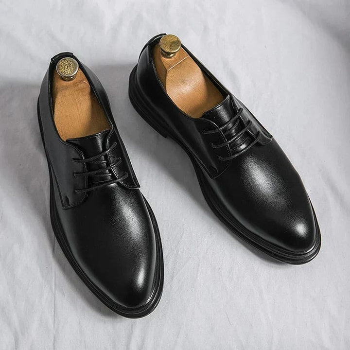 Kendrick Men's Glossy Lace-Up Derby Shoes