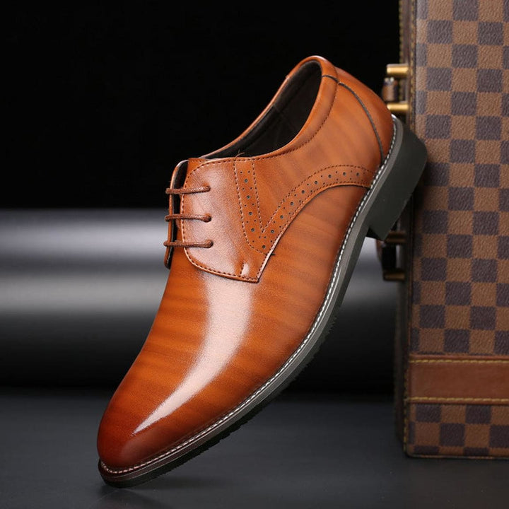 Clyde Men's Timeless Formal Lace-Up Derby Shoes
