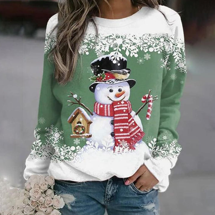 Ellery Women's snowman Christmas jumper