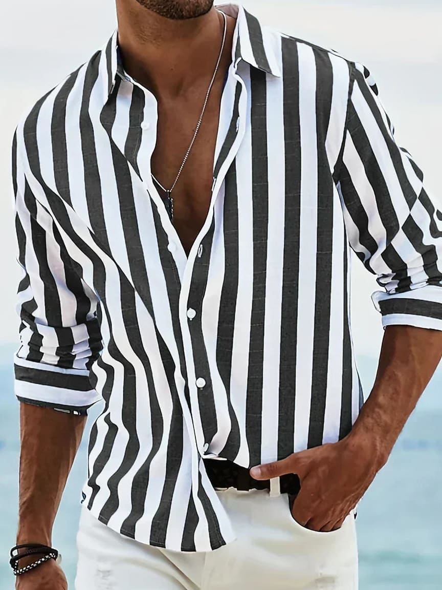 Lawrence Men's Striped Relaxed Shirt