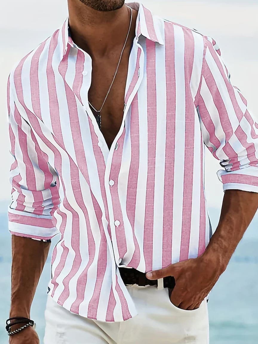 Lawrence Men's Striped Relaxed Shirt