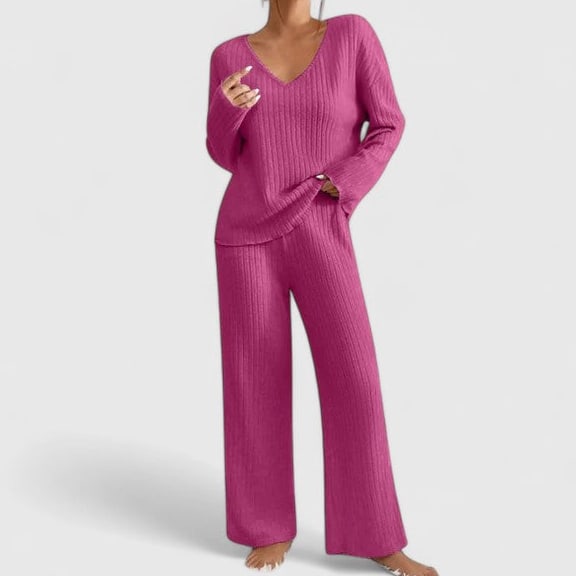 Moira Women's Ribbed Lounge Set