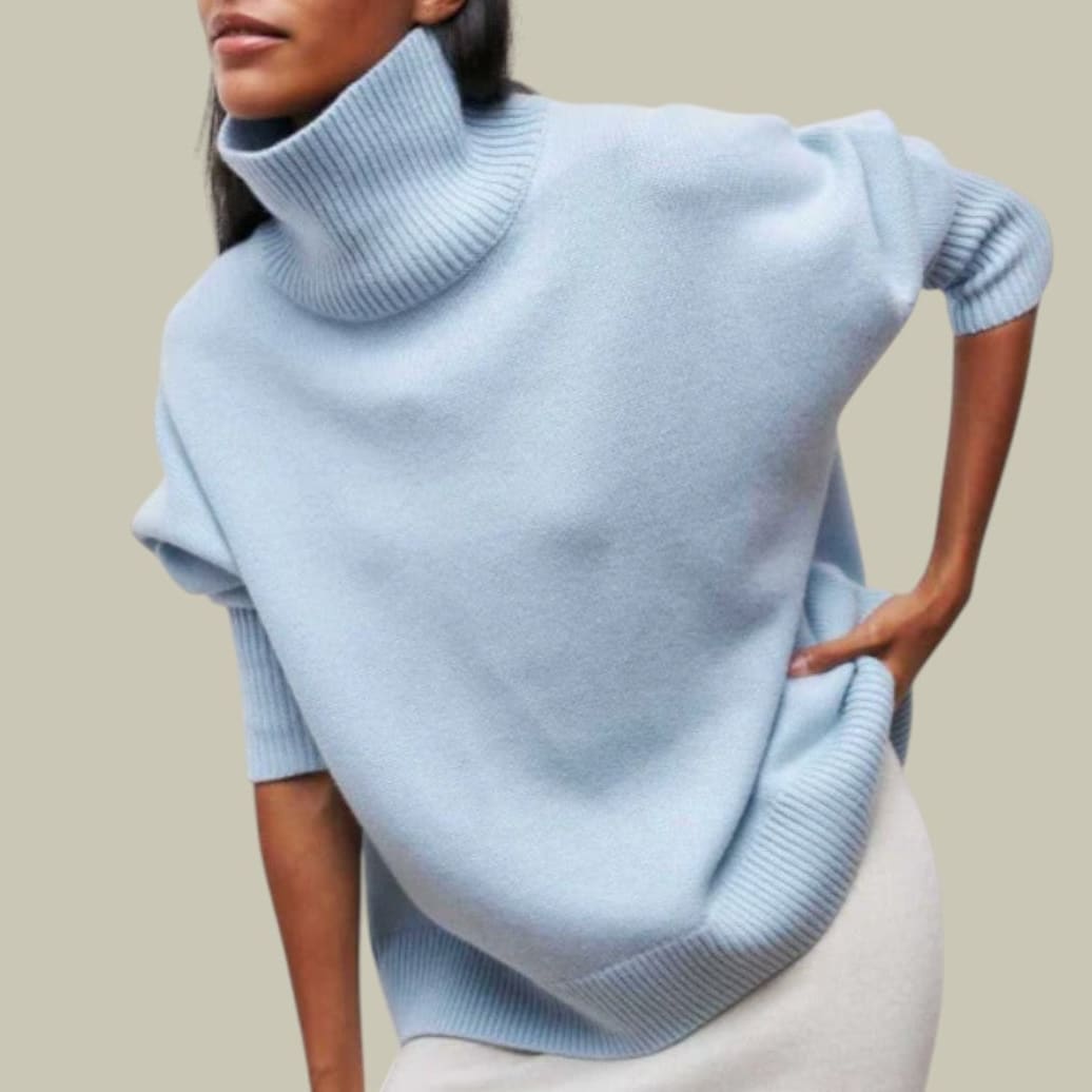 Nina Women's loose roll-neck jumper