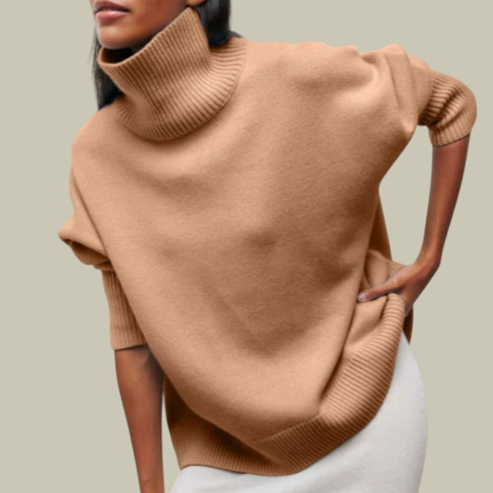 Nina Women's loose roll-neck jumper