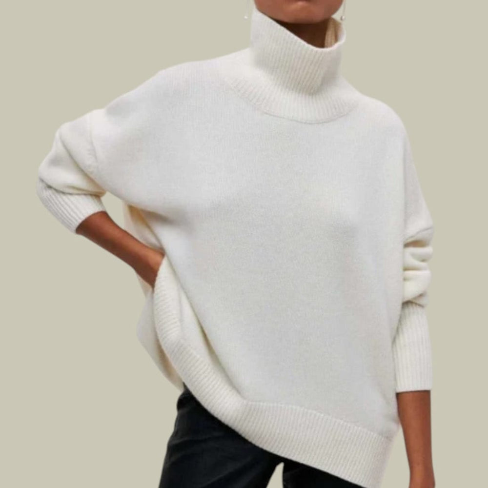 Nina Women's loose roll-neck jumper