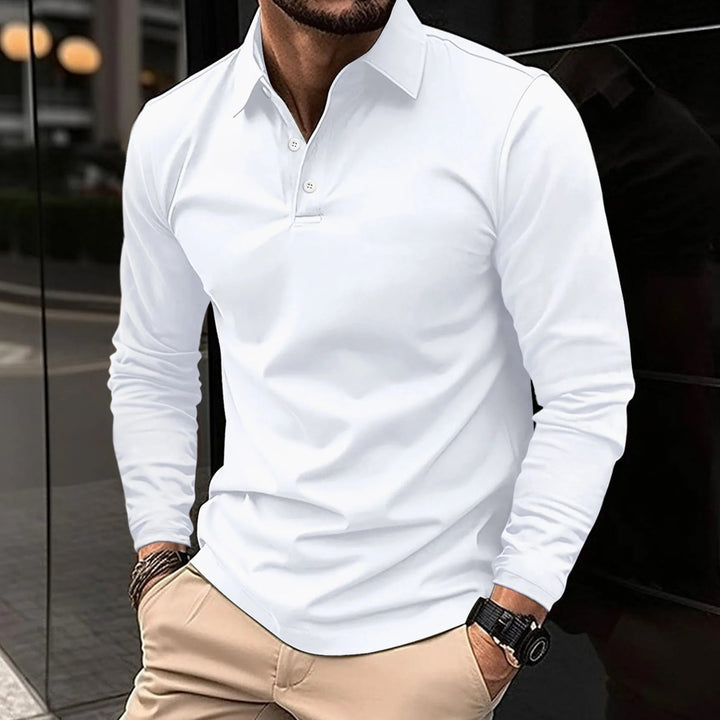 Errol Men's Classic Long-Sleeve Polo Shirt