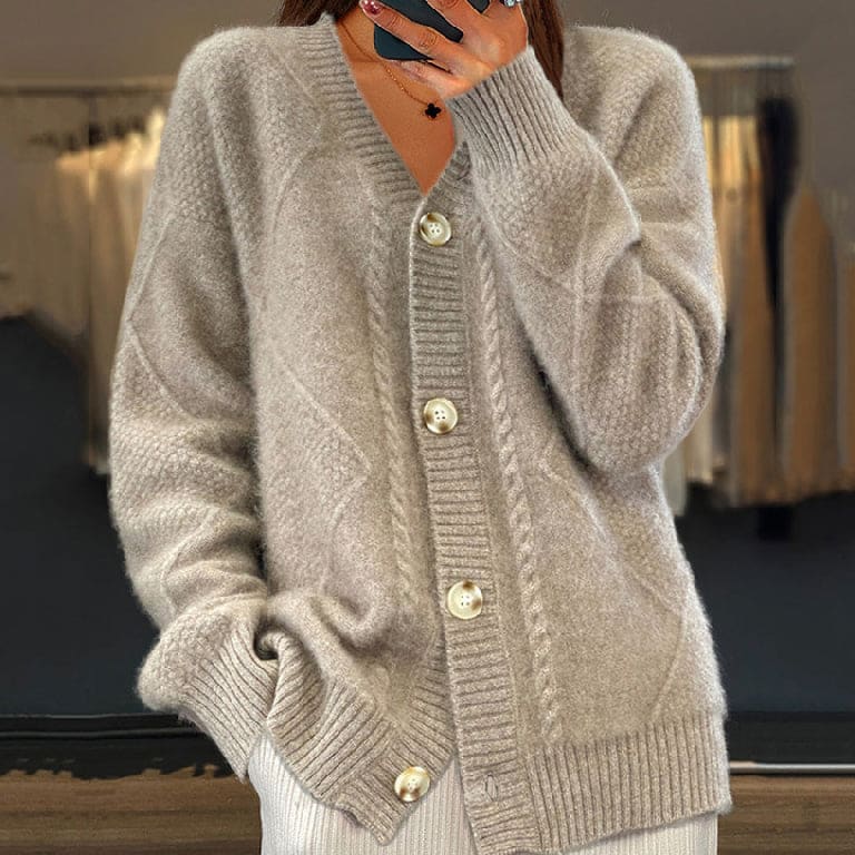 Camilla Women's Cosy Long-Sleeve Cardigan