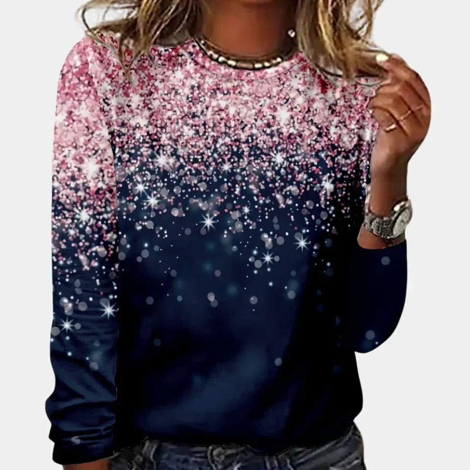 Ingrid Women's Sparkly Star Christmas Jumper
