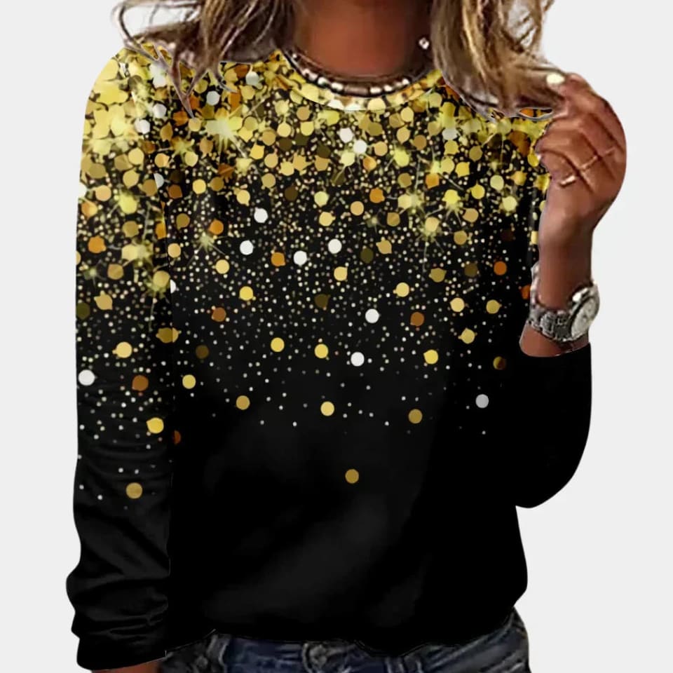Ingrid Women's Sparkly Star Christmas Jumper