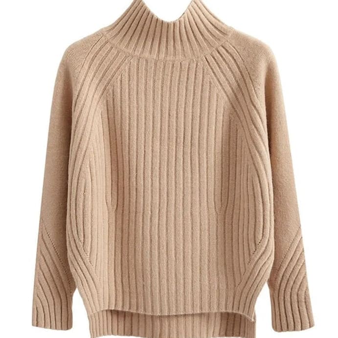 Briar Women's Ribbed High-Neck Winter Jumper