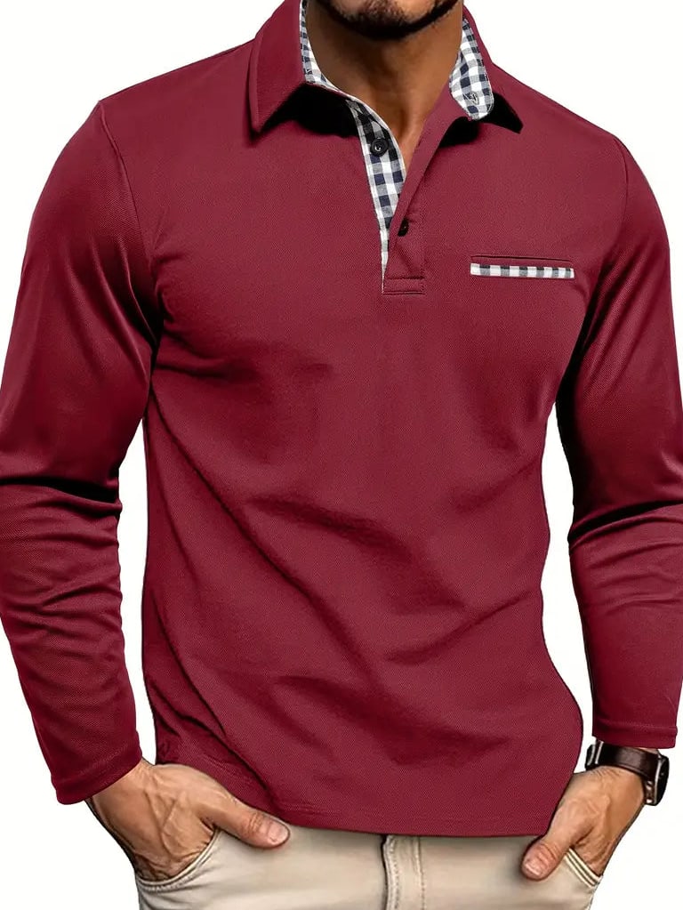 Byron Men's Long-Sleeve Polo Shirt