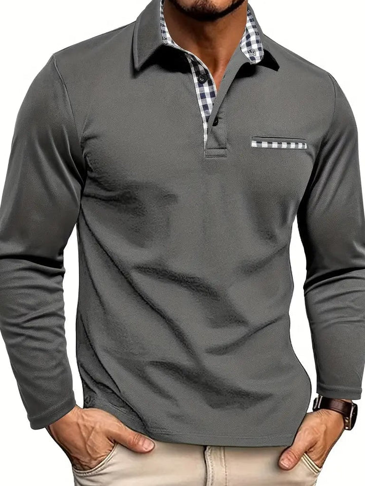 Byron Men's Long-Sleeve Polo Shirt