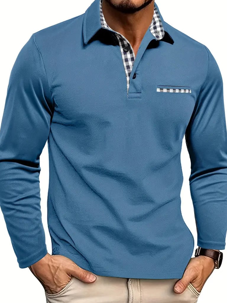 Byron Men's Long-Sleeve Polo Shirt