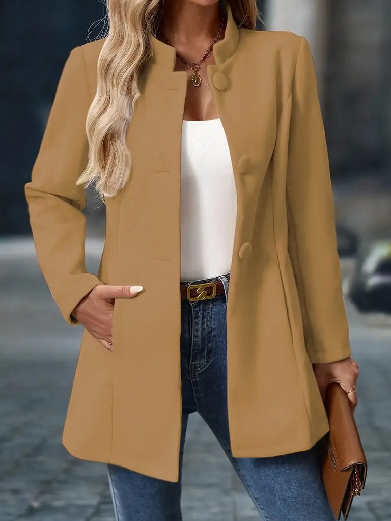 Neve Women's Winter Coat with Buttons