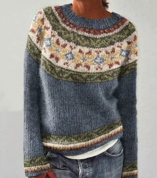 Delia Women's Crew-Neck Knit Jumper