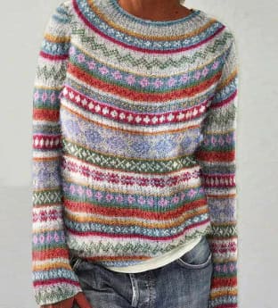 Delia Women's Crew-Neck Knit Jumper