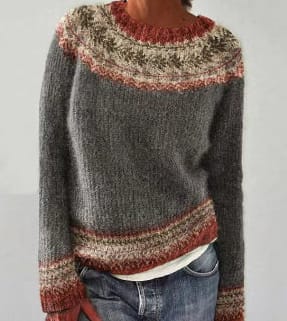 Delia Women's Crew-Neck Knit Jumper